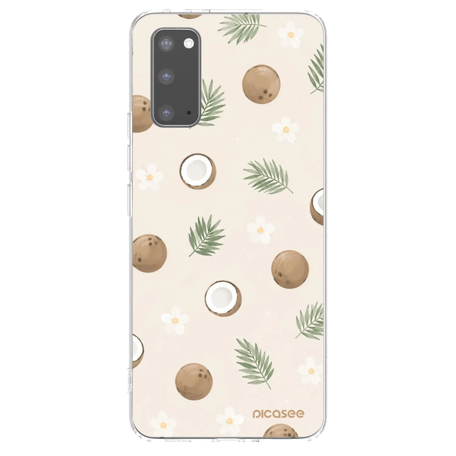 Picasee Samsung Galaxy S20 G980F Hülle - Transparentes Silikon - Coconut Breeze