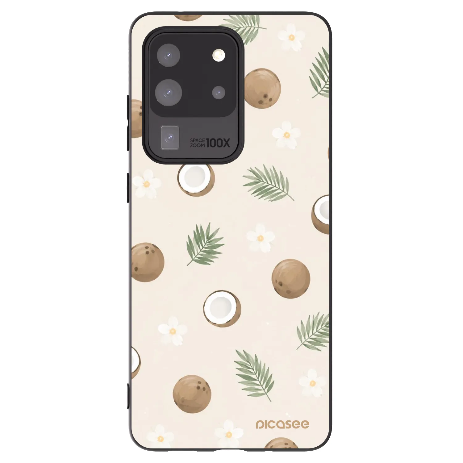 Picasee Samsung Galaxy S20 Ultra 5G G988F Hülle - Schwarzes Silikon - Coconut Breeze