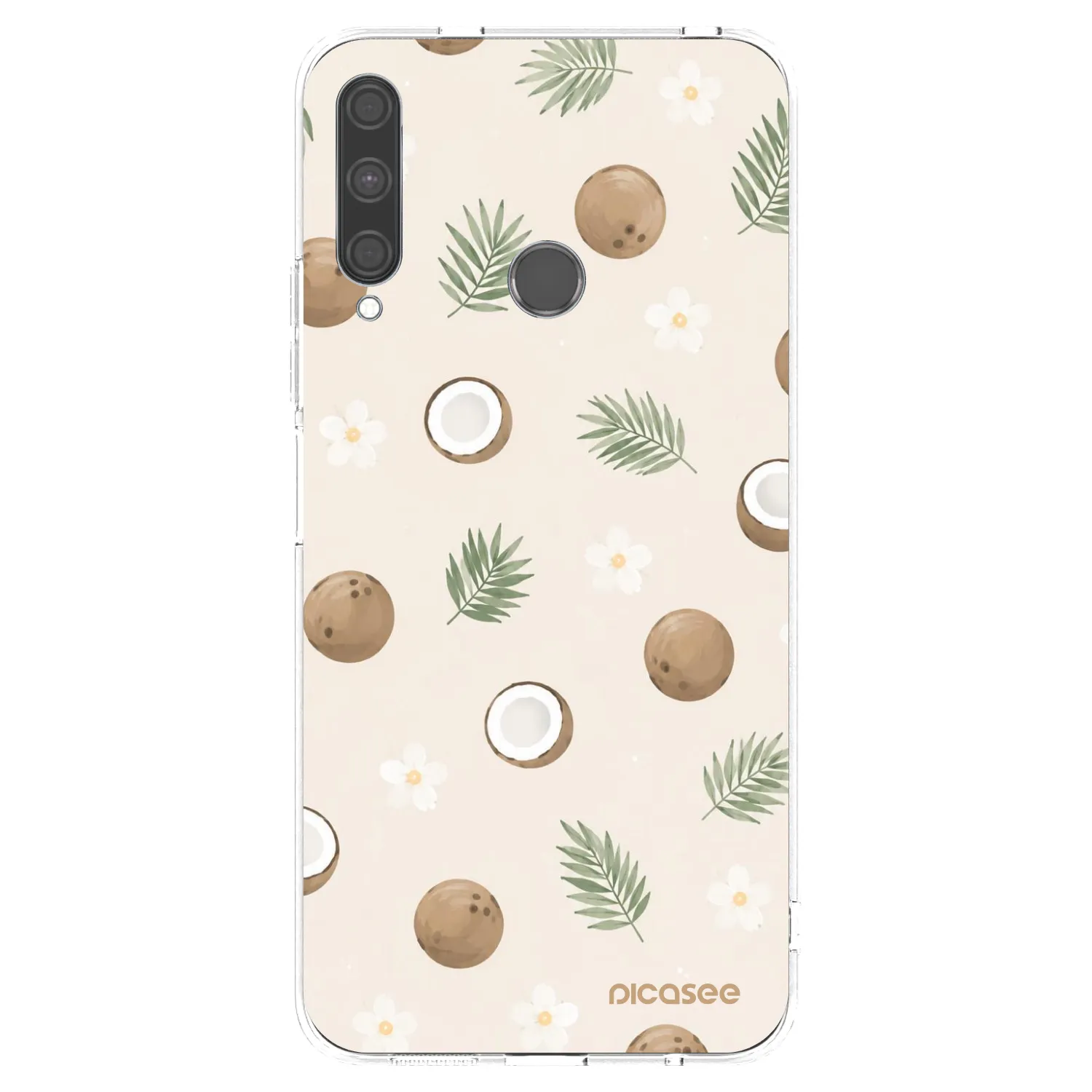 Picasee Huawei P40 Lite E Hülle - Transparentes Silikon - Coconut Breeze