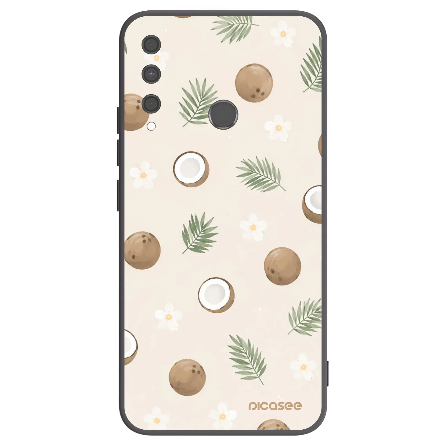 Picasee Huawei P40 Lite E Hülle - Schwarzes Silikon - Coconut Breeze