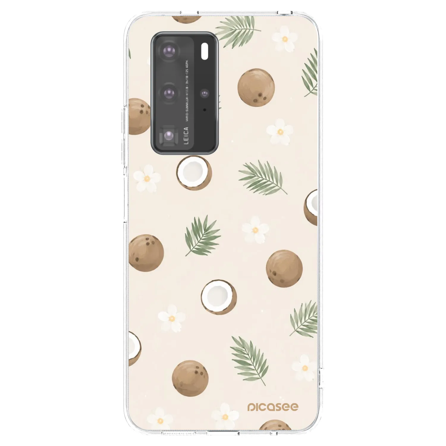 Picasee Huawei P40 Pro Hülle - Transparentes Silikon - Coconut Breeze