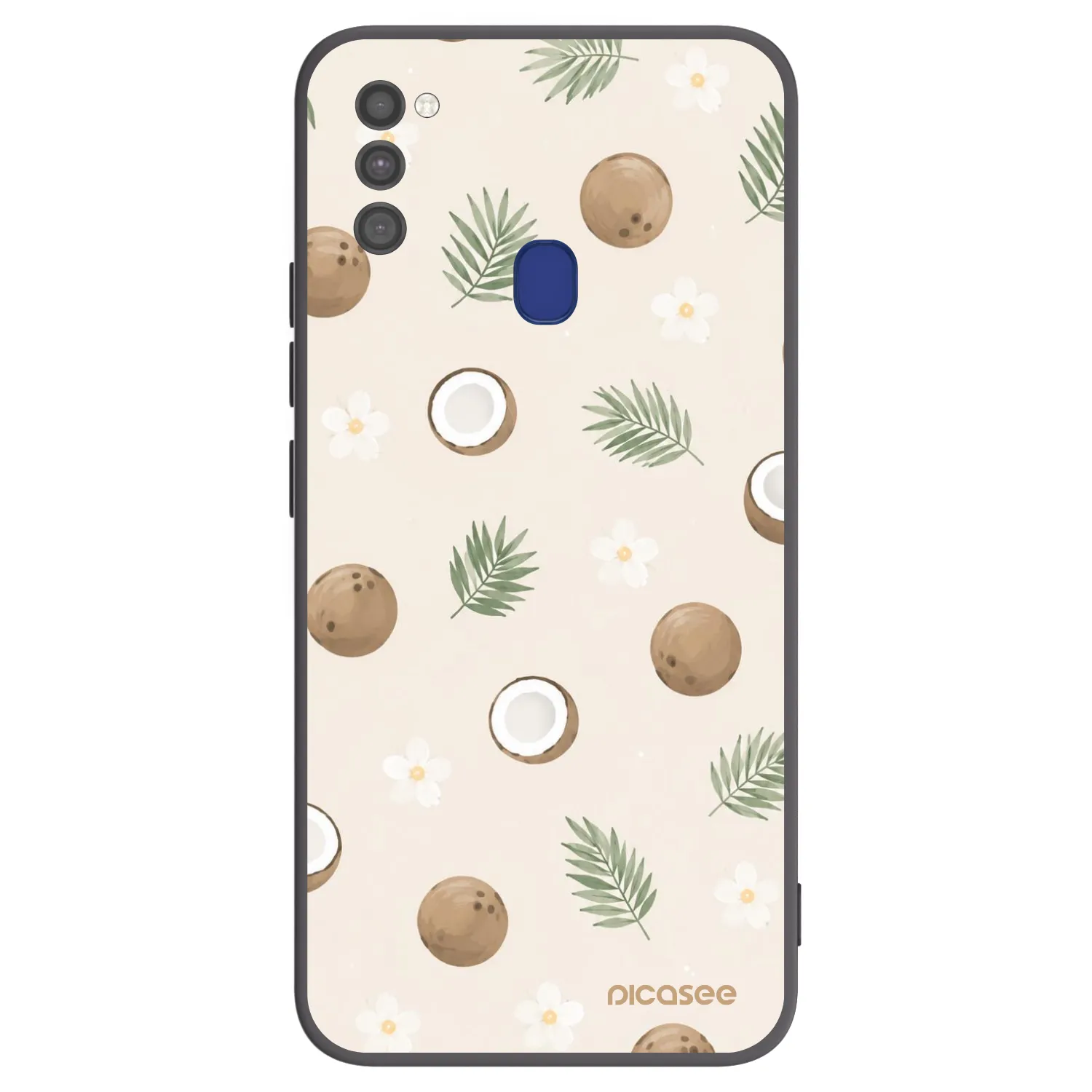 Picasee Samsung Galaxy M21 M215F Hülle - Schwarzes Silikon - Coconut Breeze