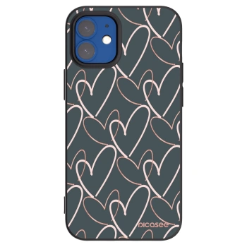 Picasee Apple iPhone 12 mini Hülle - Schwarzes Silikon - Viel Liebe