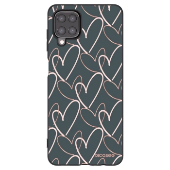 Picasee Samsung Galaxy M12 M127F Hülle - Schwarzes Silikon - Viel Liebe