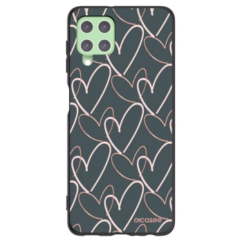 Picasee Samsung Galaxy A22 A225F 4G Hülle - Schwarzes Silikon - Viel Liebe