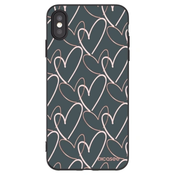 Picasee Apple iPhone XS Max Hülle - Schwarzes Silikon - Viel Liebe