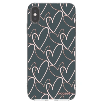 Picasee Apple iPhone XS Max Hülle - Transparentes Silikon - Viel Liebe