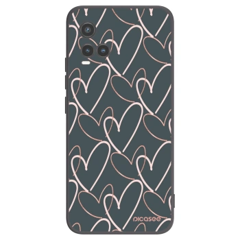 Picasee Vivo Y33s Hülle - Schwarzes Silikon - Viel Liebe