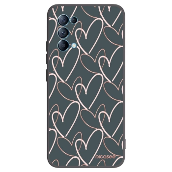 Picasee OPPO Reno 5 5G Hülle - Schwarzes Silikon - Viel Liebe