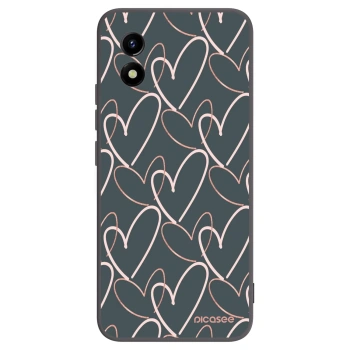 Picasee Vivo Y01 Hülle - Schwarzes Silikon - Viel Liebe