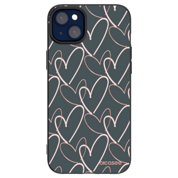 Picasee Apple iPhone 14 Plus Hülle - Schwarzes Silikon - Viel Liebe