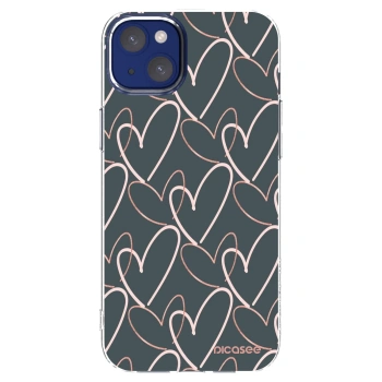 Picasee Apple iPhone 14 Plus Hülle - Transparentes Silikon - Viel Liebe