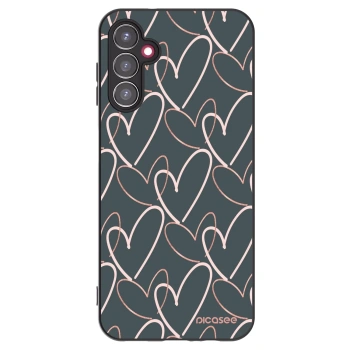 Picasee Samsung Galaxy A14 4G A145R Hülle - Schwarzes Silikon - Viel Liebe