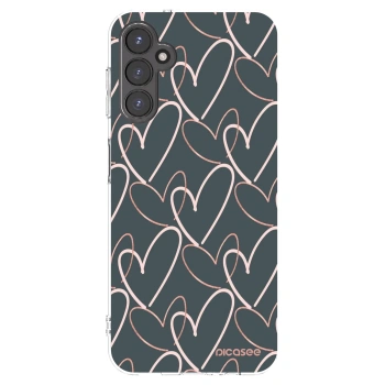 Picasee Samsung Galaxy A14 4G A145R Hülle - Transparentes Silikon - Viel Liebe