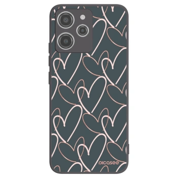 Picasee Xiaomi Redmi 12 4G Hülle - Schwarzes Silikon - Viel Liebe