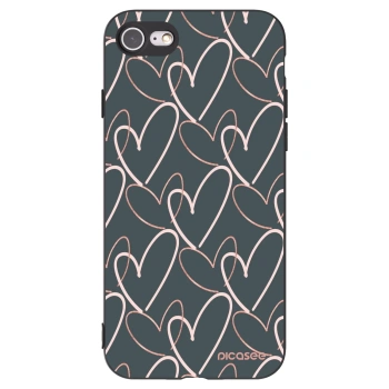 Picasee Apple iPhone 7 Hülle - Schwarzes Silikon - Viel Liebe