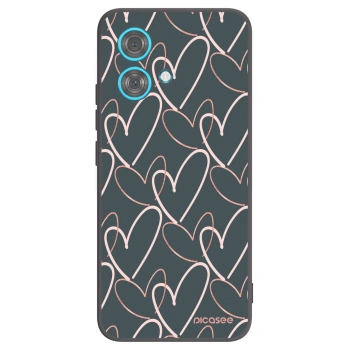 Picasee Motorola Edge 40 Neo Hülle - Schwarzes Silikon - Viel Liebe