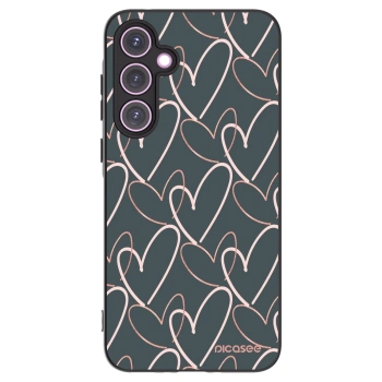 Picasee Samsung Galaxy A35 5G A356B Hülle - Schwarzes Silikon - Viel Liebe