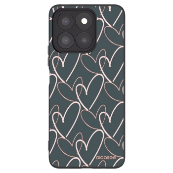 Picasee Honor X8b Hülle - Schwarzes Silikon - Viel Liebe