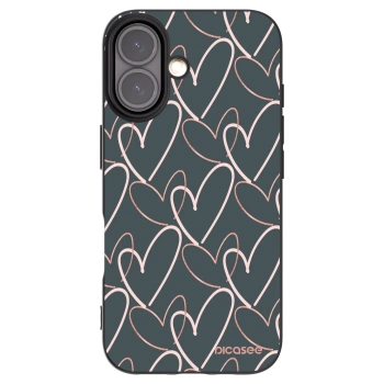 Picasee Apple iPhone 16 Hülle - Schwarzes Silikon - Viel Liebe