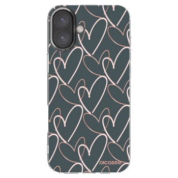 Picasee Apple iPhone 16 Plus Hülle - Transparentes Silikon - Viel Liebe