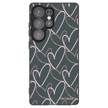 Picasee Samsung Galaxy S25 Ultra 5G Hülle - Schwarzes Silikon - Viel Liebe