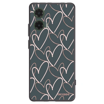 Picasee Motorola Moto G35 5G Hülle - Schwarzes Silikon - Viel Liebe