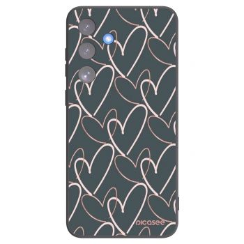 Picasee Samsung Galaxy S25 FE 5G Hülle - Schwarzes Silikon - Viel Liebe