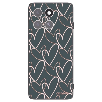 Picasee Motorola Edge 60 Fusion Hülle - Schwarzes Silikon - Viel Liebe