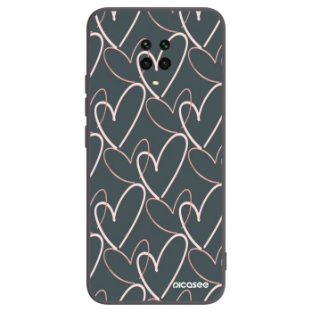 Picasee Xiaomi Redmi Note 9S Hülle - Schwarzes Silikon - Viel Liebe
