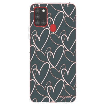 Picasee Samsung Galaxy A21s Hülle - Transparentes Silikon - Viel Liebe