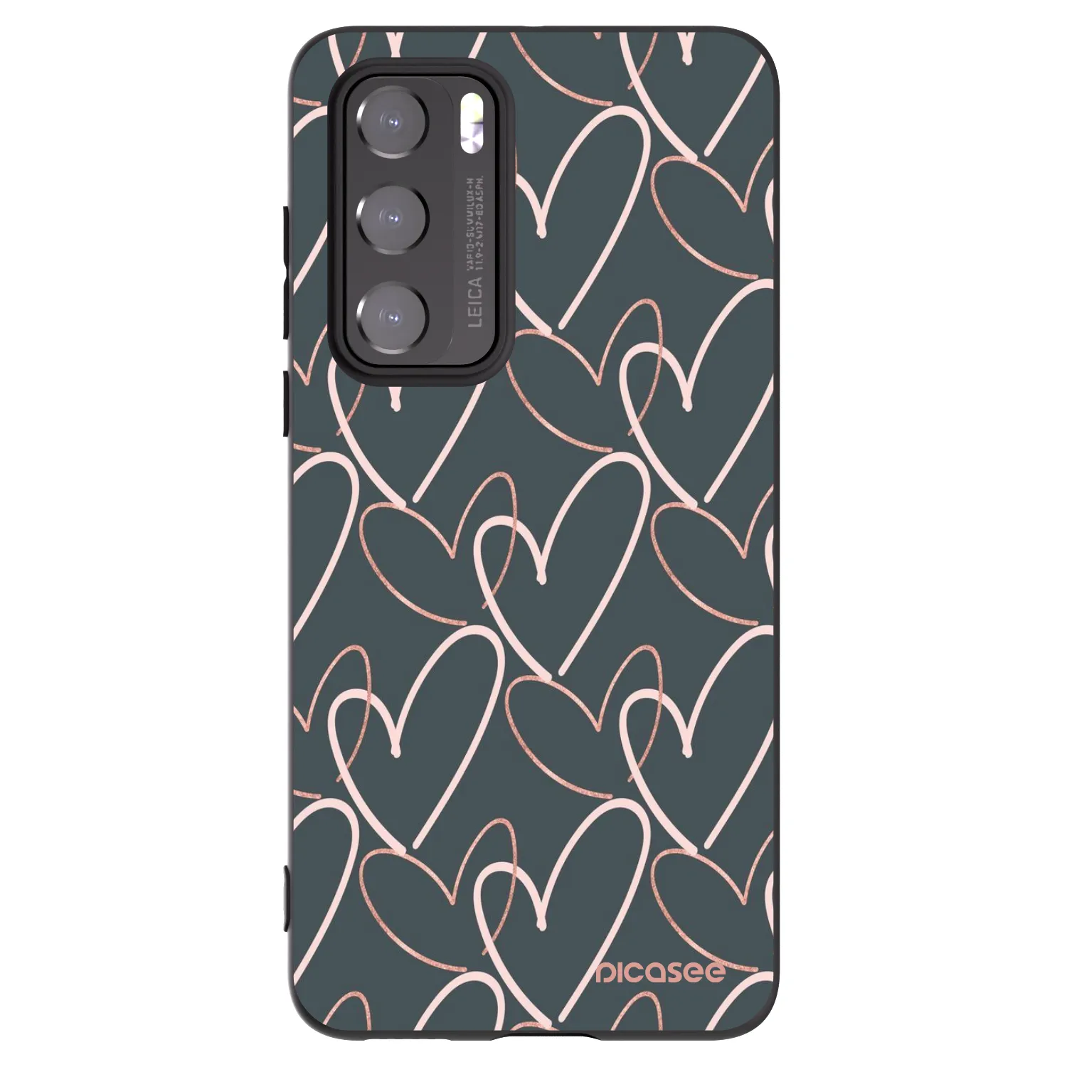 Picasee Huawei P40 Hülle - Schwarzes Silikon - Viel Liebe