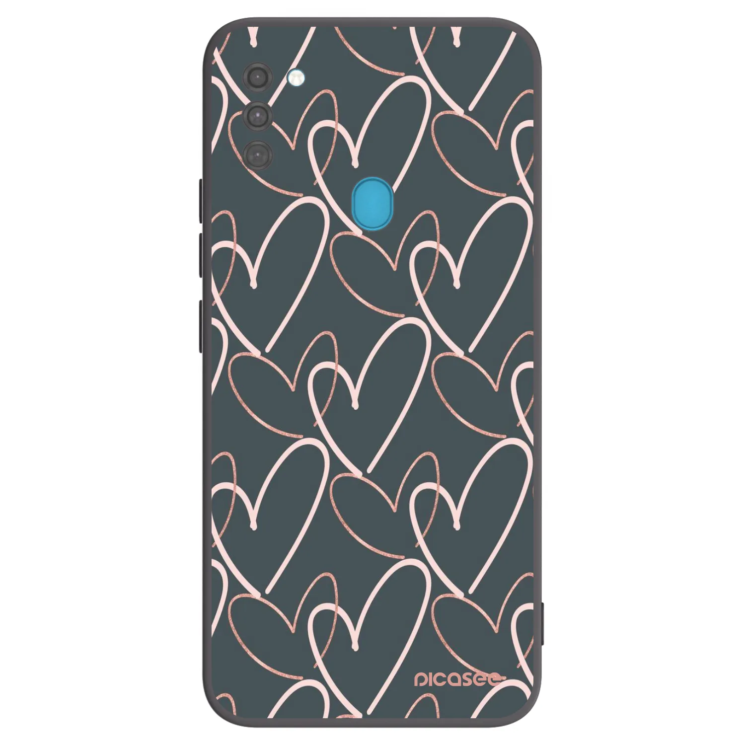 Picasee Samsung Galaxy M11 Hülle - Schwarzes Silikon - Viel Liebe
