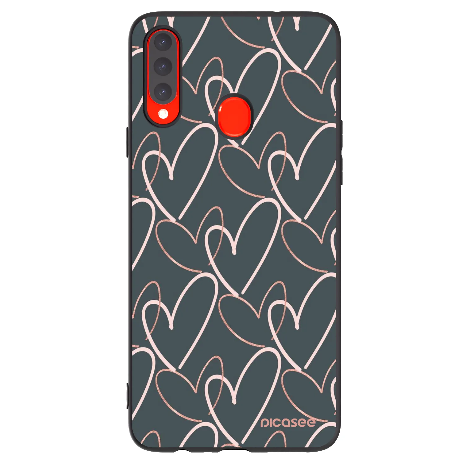 Picasee Samsung Galaxy A20s Hülle - Schwarzes Silikon - Viel Liebe