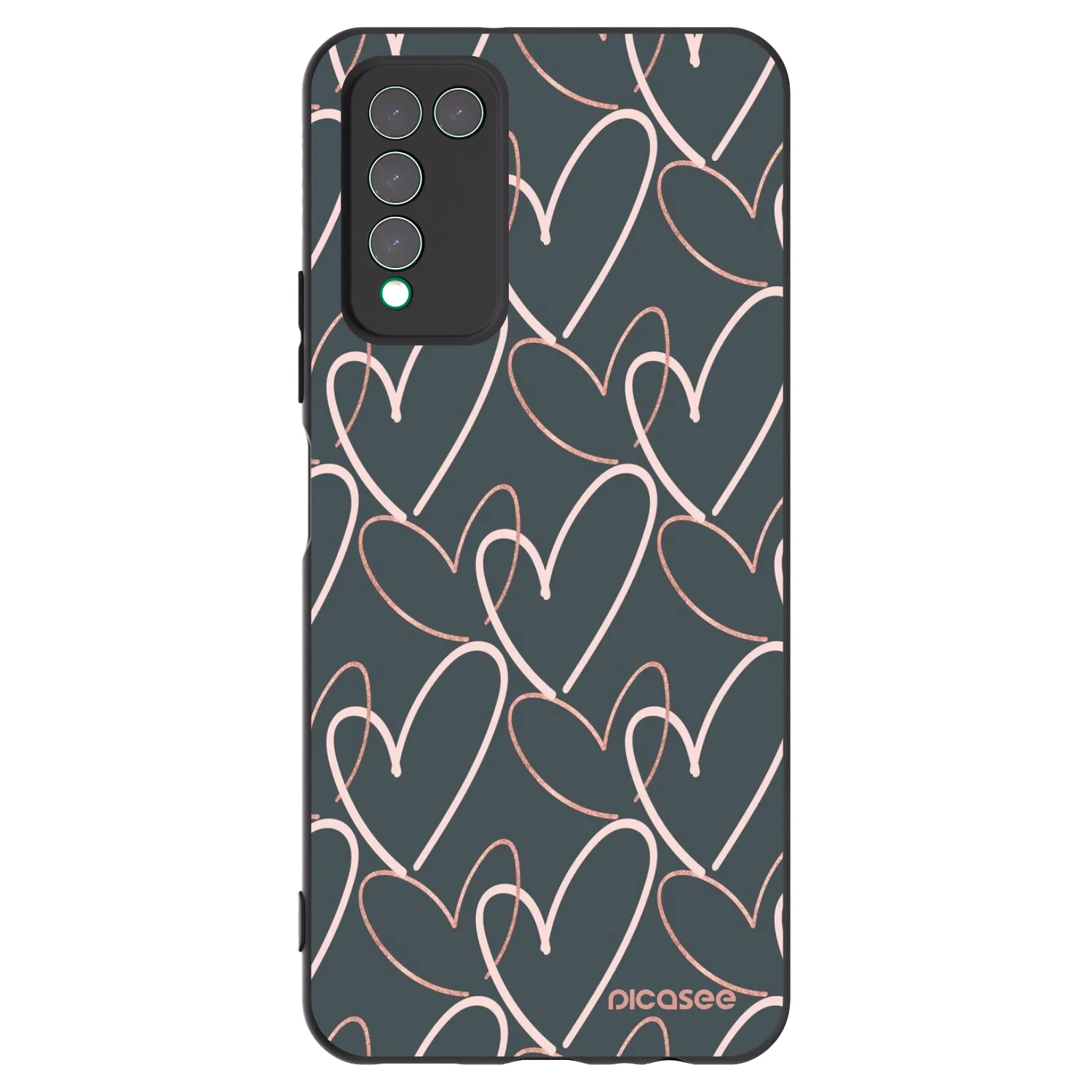 Picasee Honor 10X Lite Hülle - Schwarzes Silikon - Viel Liebe