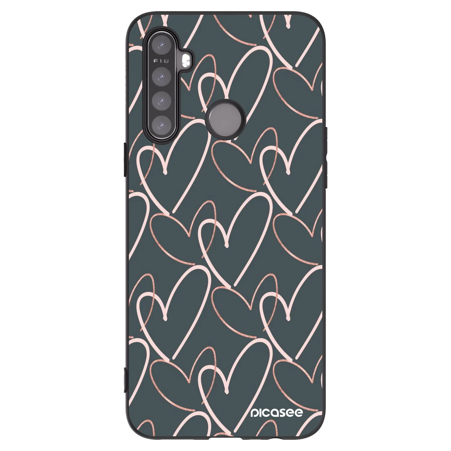 Picasee Realme 6i Hülle - Schwarzes Silikon - Viel Liebe