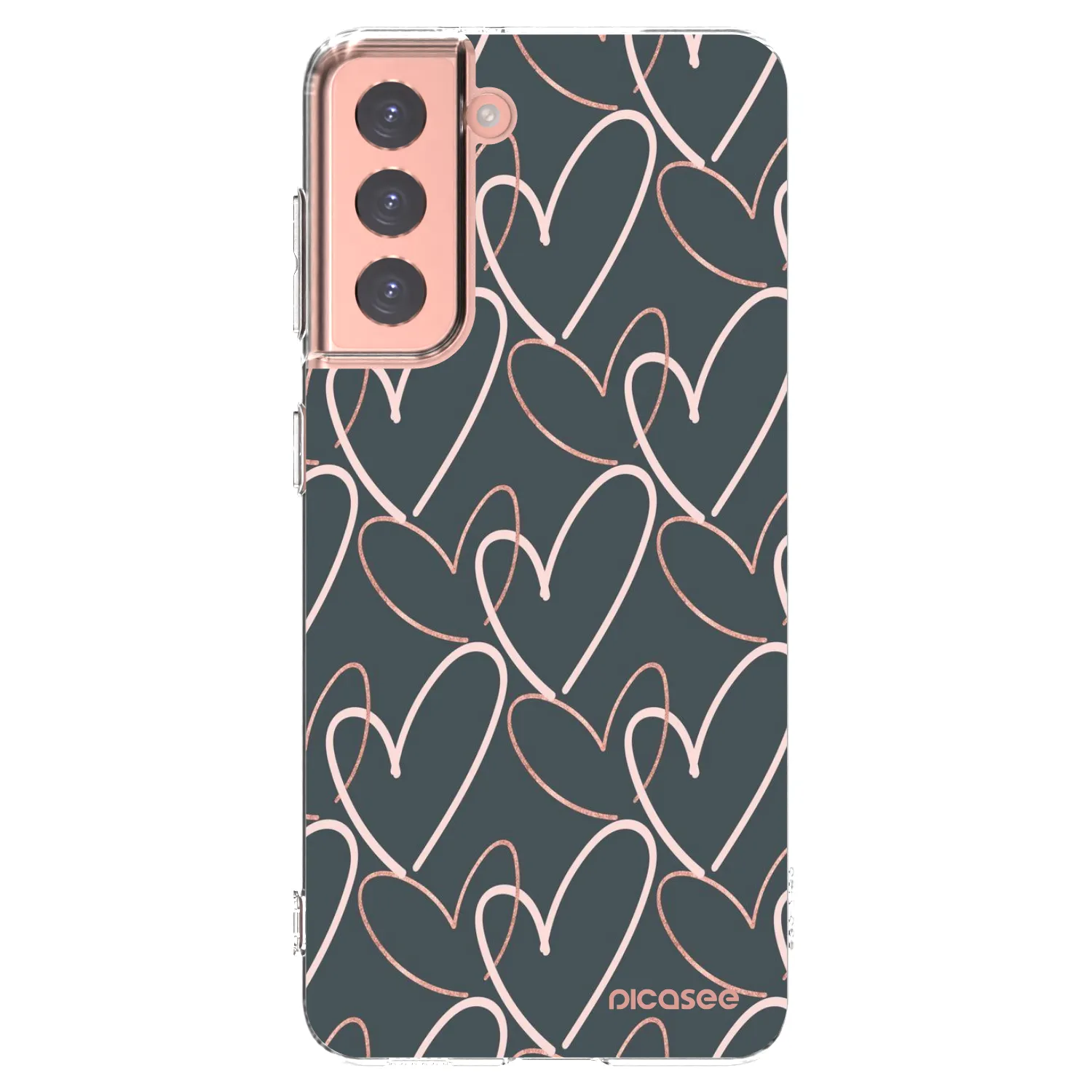 Picasee Samsung Galaxy S21 5G G991B Hülle - Transparentes Silikon - Viel Liebe
