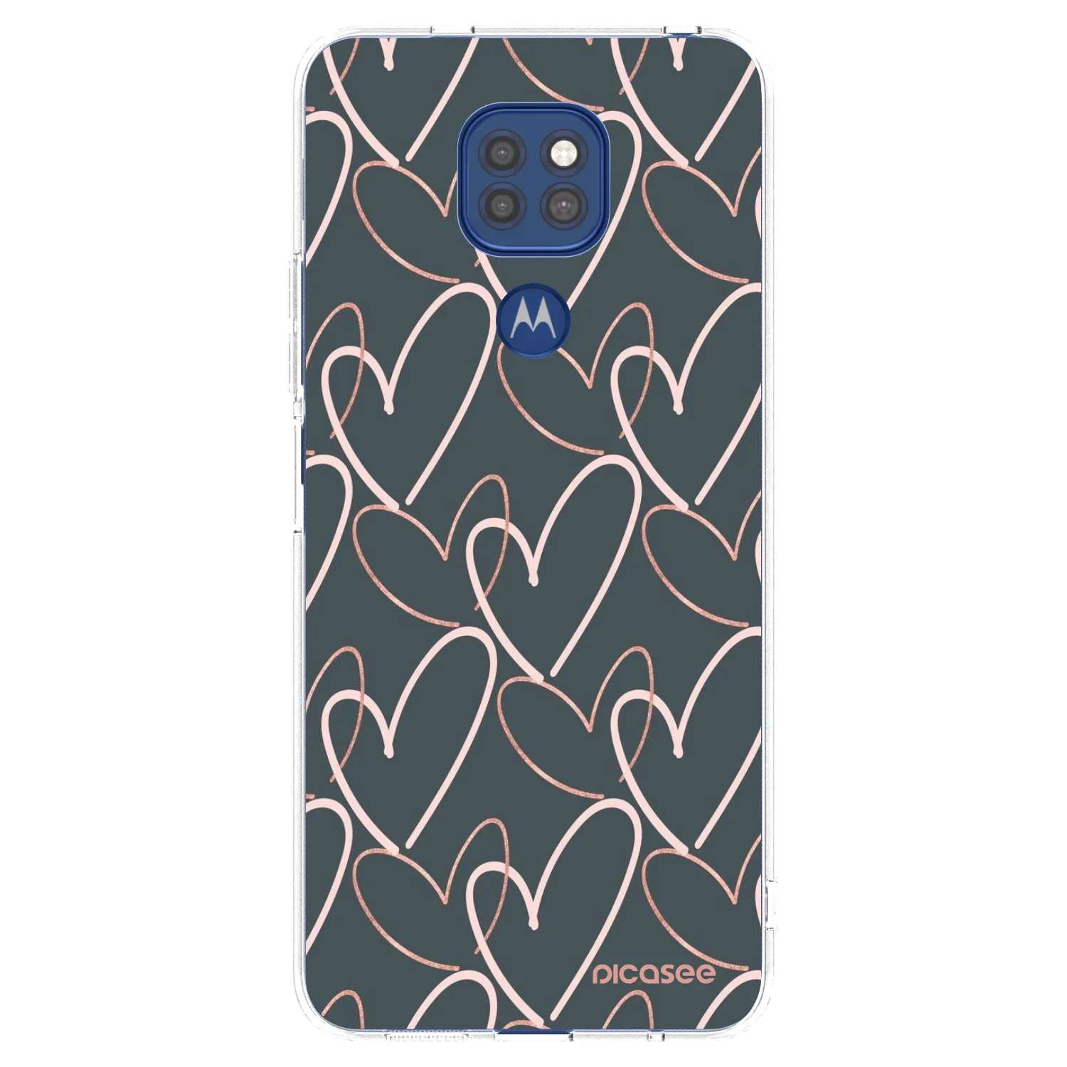 Picasee Motorola Moto G9 Play Hülle - Transparentes Silikon - Viel Liebe