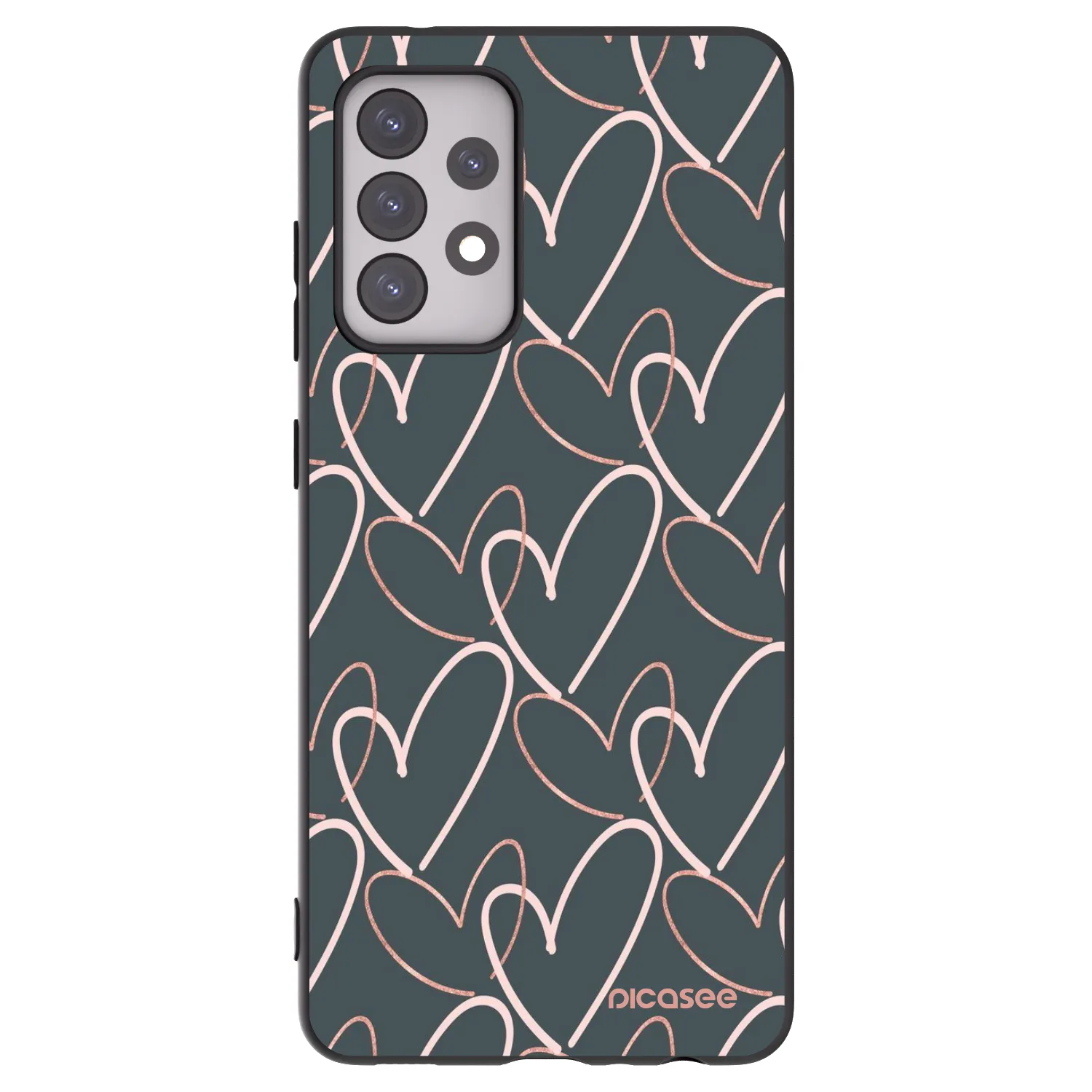 Picasee Samsung Galaxy A52 5G A525F Hülle - Schwarzes Silikon - Viel Liebe
