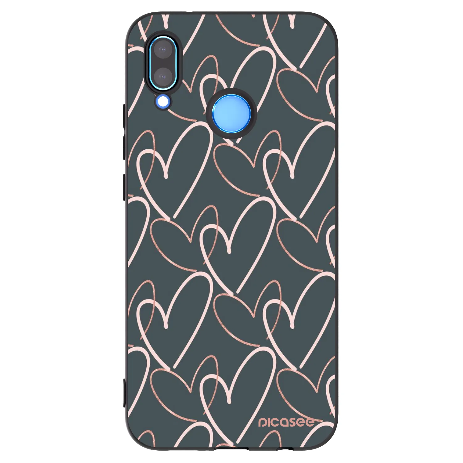 Picasee Huawei P20 Lite Hülle - Schwarzes Silikon - Viel Liebe