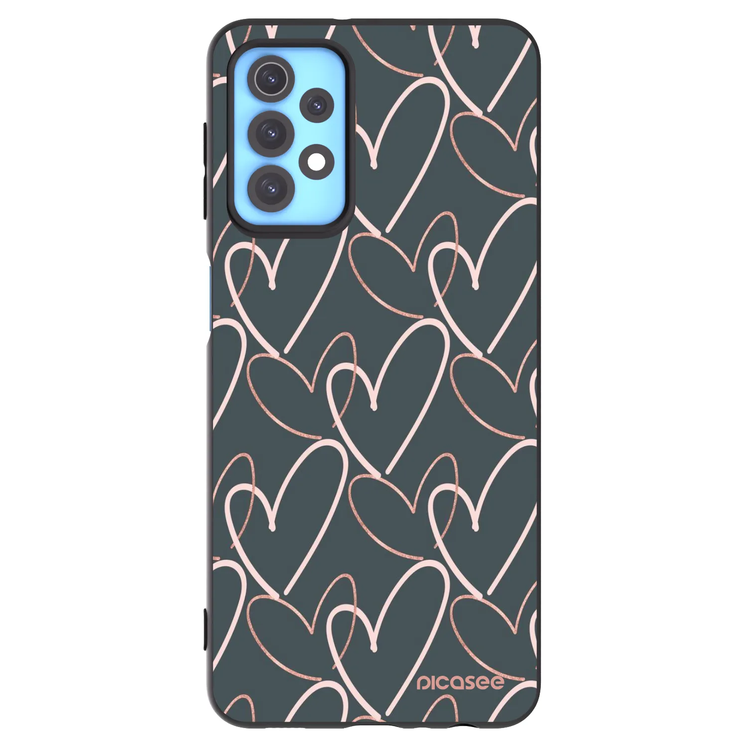 Picasee Samsung Galaxy A32 4G SM-A325F Hülle - Schwarzes Silikon - Viel Liebe