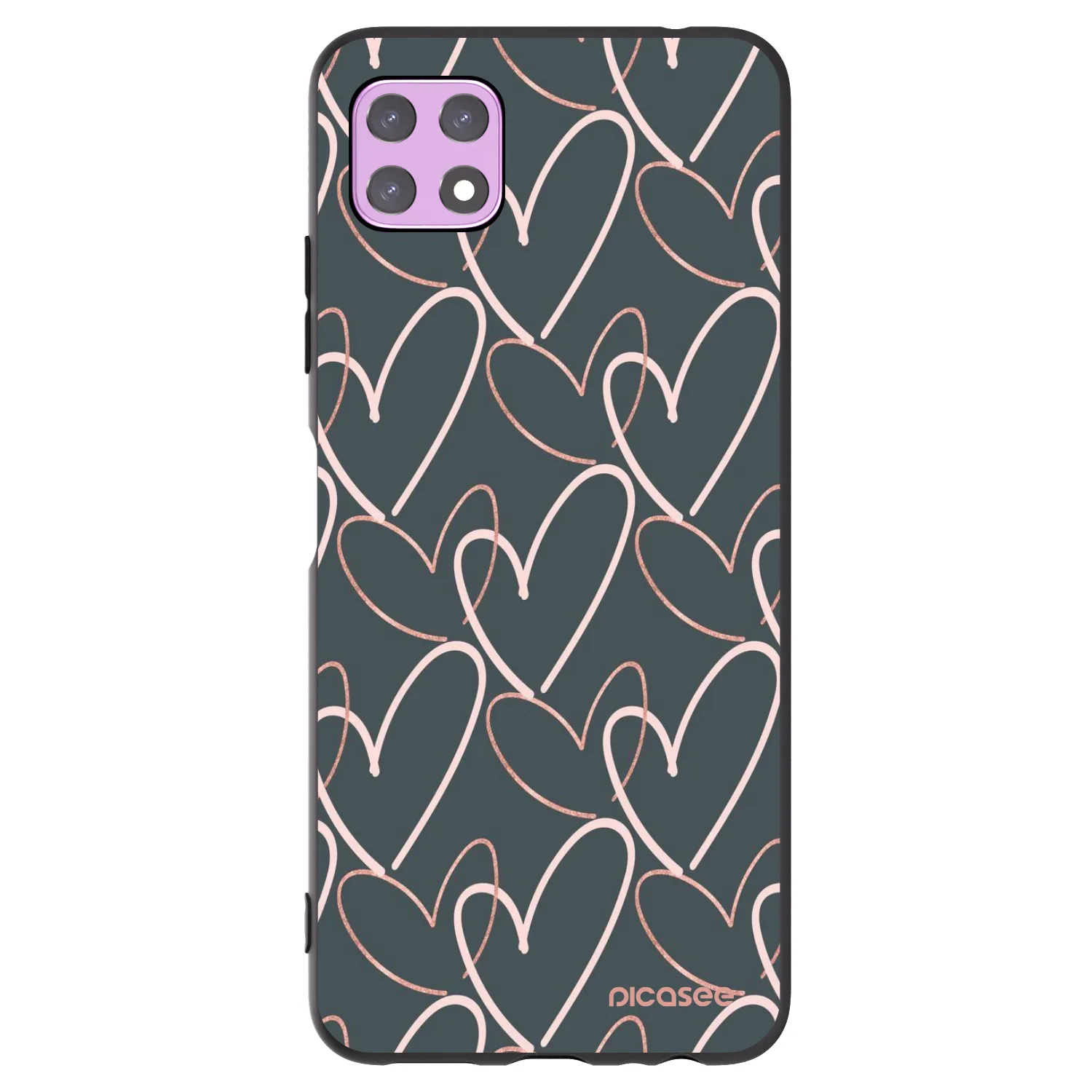 Picasee Samsung Galaxy A22 A226B 5G Hülle - Schwarzes Silikon - Viel Liebe