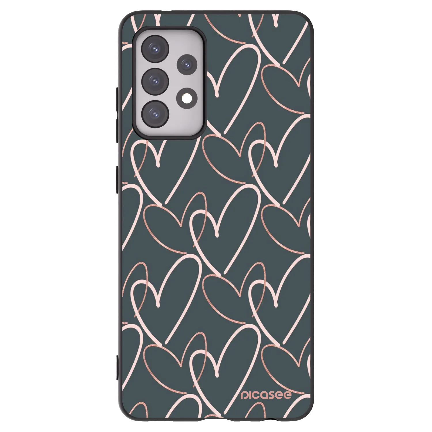 Picasee Samsung Galaxy A52s 5G A528B Hülle - Schwarzes Silikon - Viel Liebe
