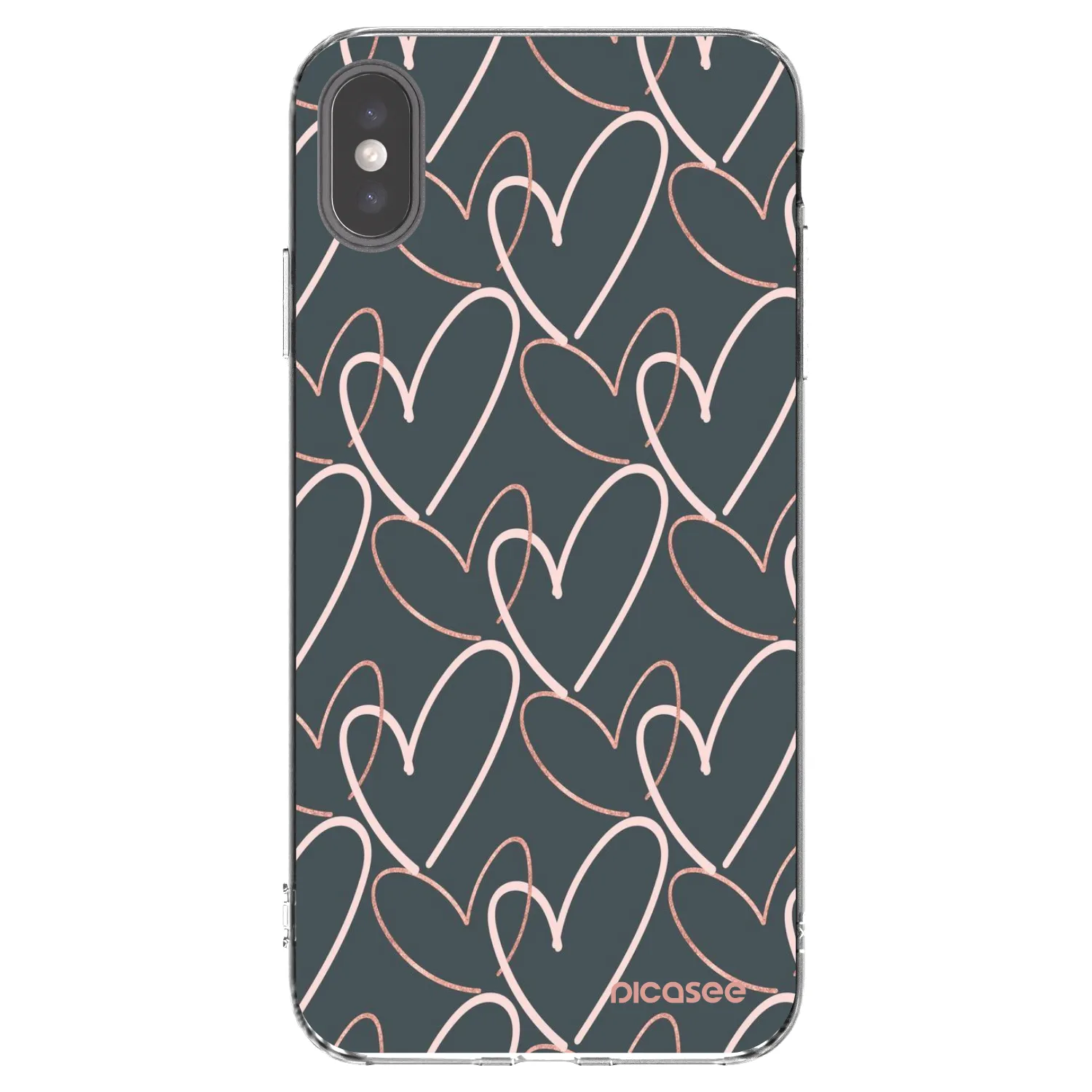 Picasee Apple iPhone XS Max Hülle - Transparentes Silikon - Viel Liebe
