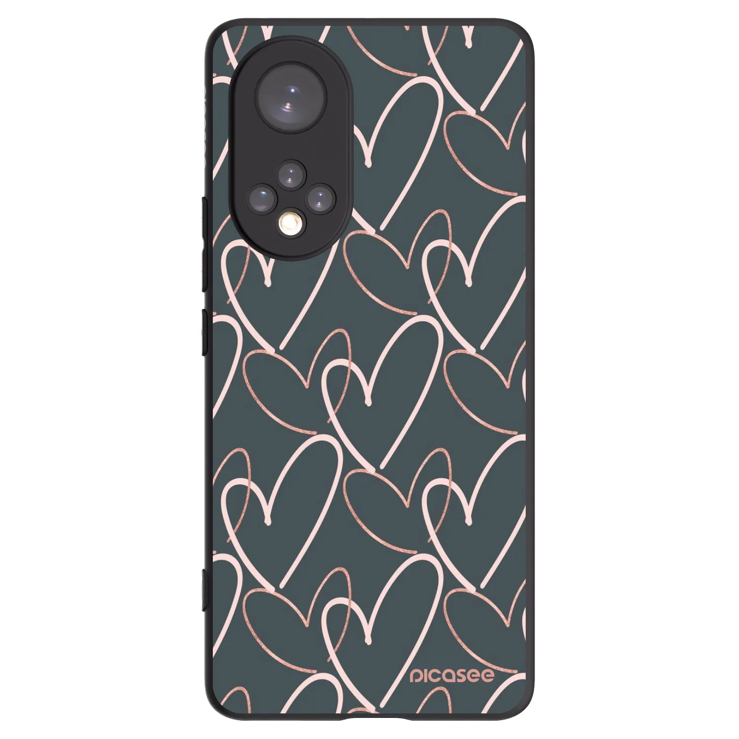 Picasee Huawei Nova 9 Hülle - Schwarzes Silikon - Viel Liebe