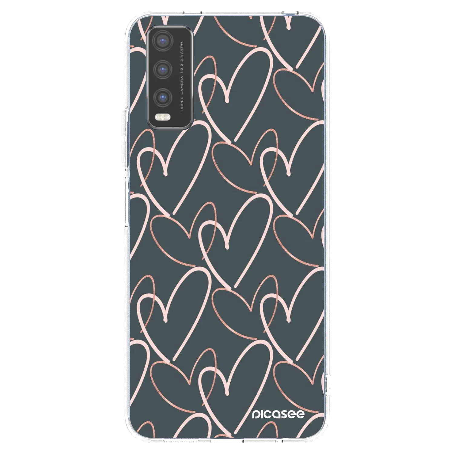 Picasee Vivo Y20s Hülle - Transparentes Silikon - Viel Liebe