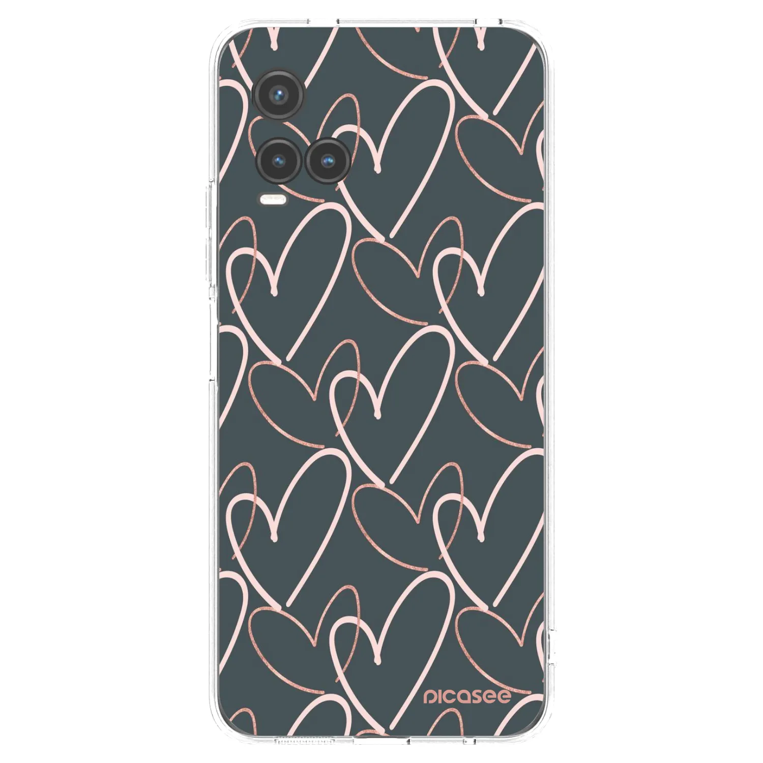 Picasee Vivo Y33s Hülle - Transparentes Silikon - Viel Liebe