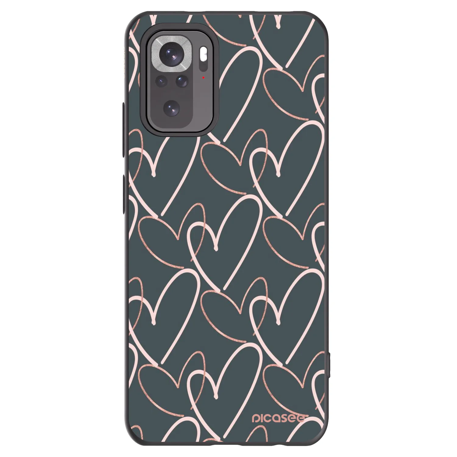 Picasee Xiaomi Redmi Note 11S 4G Hülle - Schwarzes Silikon - Viel Liebe