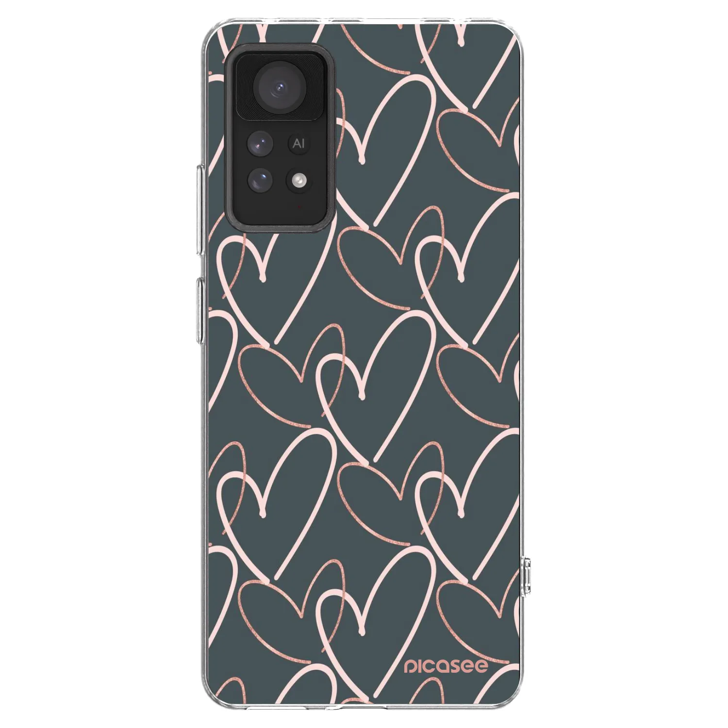 Picasee Xiaomi Redmi Note 11 Pro Hülle - Transparentes Silikon - Viel Liebe