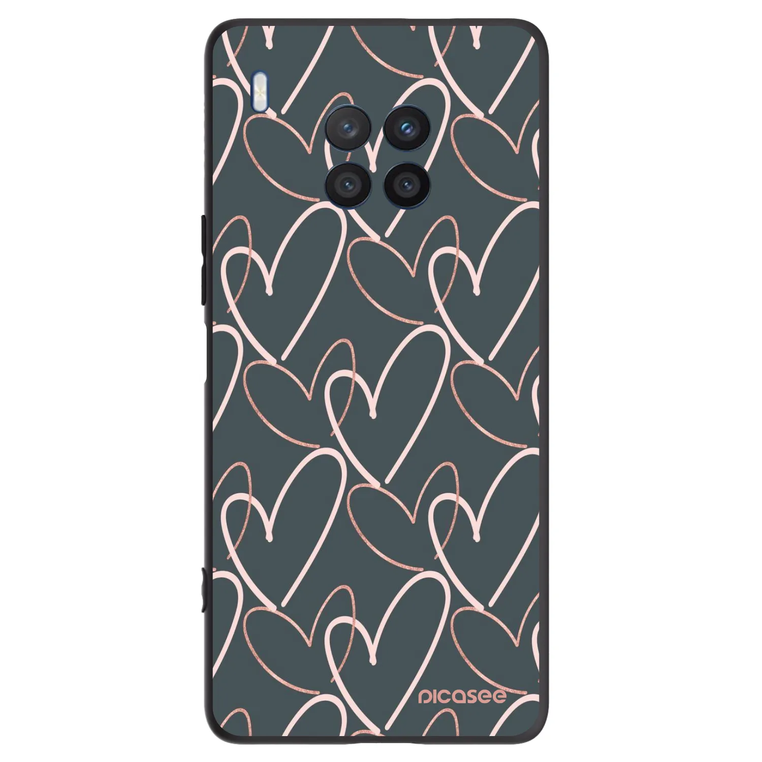 Picasee Honor 50 Lite Hülle - Schwarzes Silikon - Viel Liebe